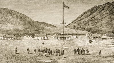 Fort Douglas Camp and Red Buttes Ravine near Salt Lake City, Utah, 1870s by Reverend Samuel Manning
